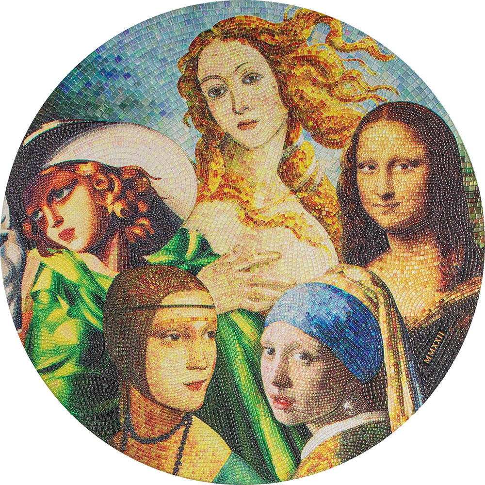 five ladies micromosaic